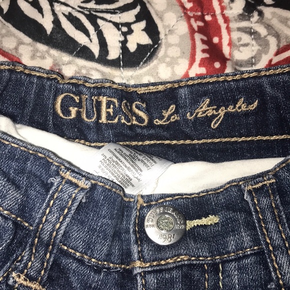 Guess Denim with Ruffle Mini Skort Girls sz 4 - Picture 2 of 3